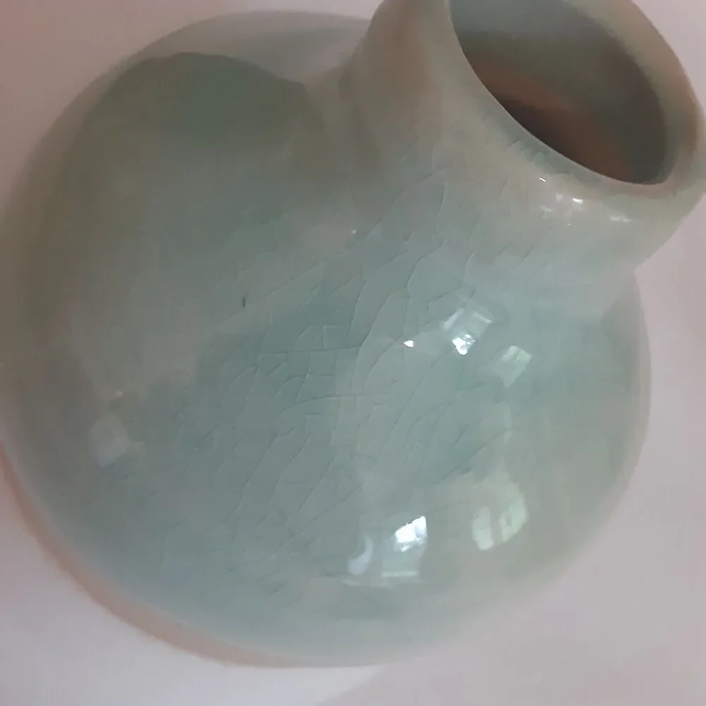 Apropos Pottery Vase Crackle Effect Seaside Modern 6